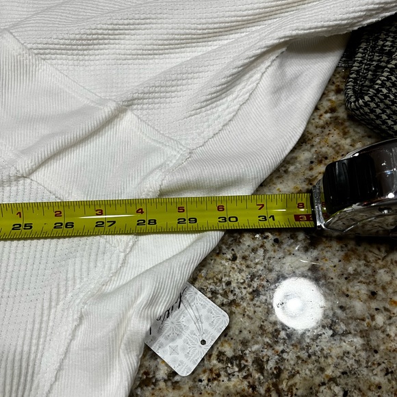 Free people Santa Clara waffle knit nwt - Picture 3 of 9